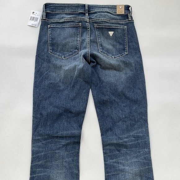 Guess Women’s Low Rise Boot Cut Jeans In Blue Denim Size 27 - Picture 11 of 14